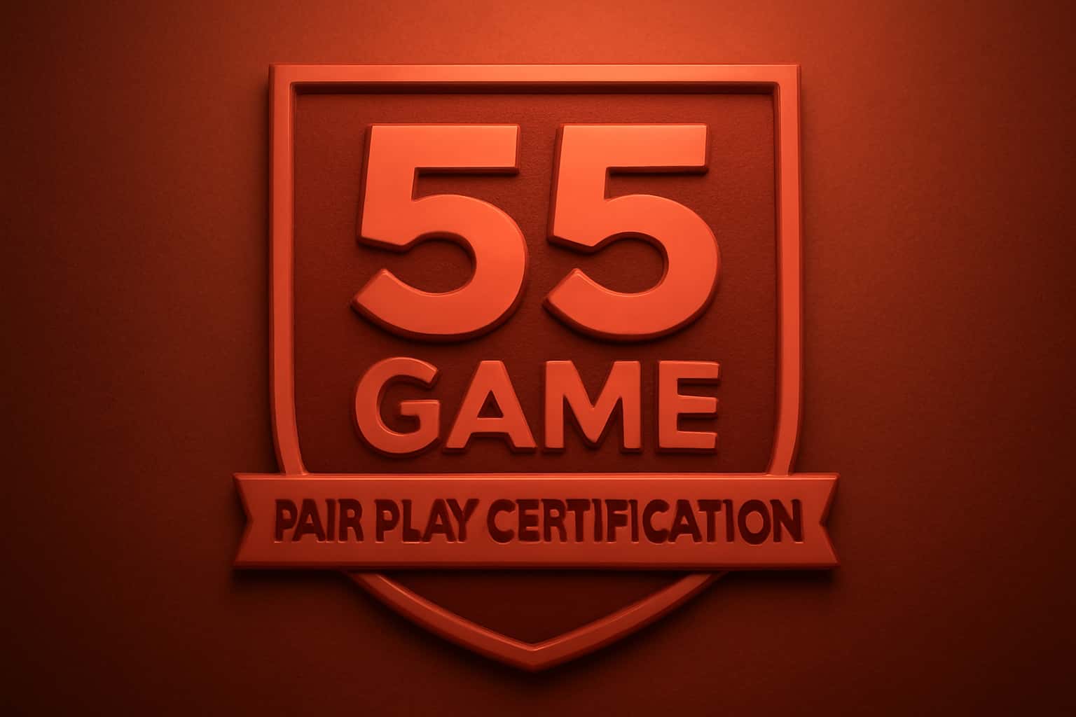 An informative scene depicting the 55 Game Fair Play Certification.