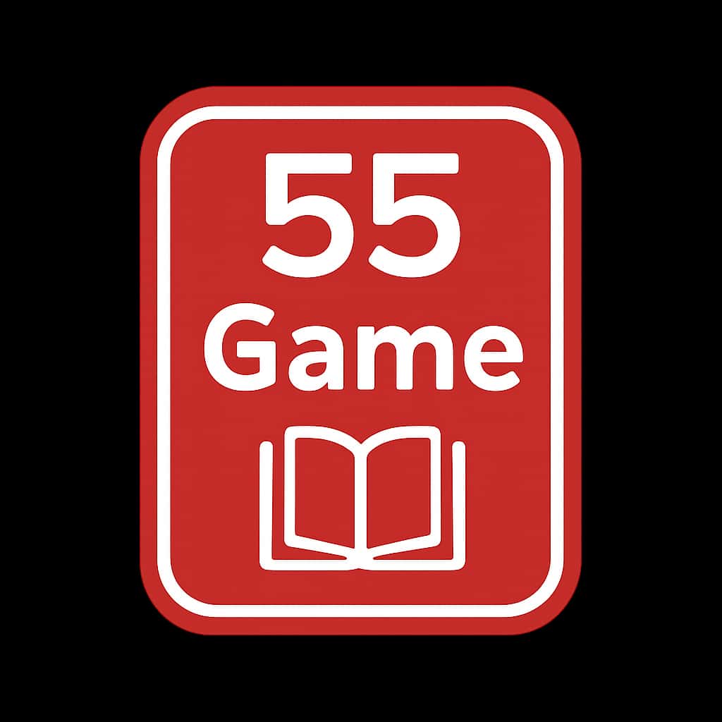 An icon representing 55 Game Rules Overview in a professional style.